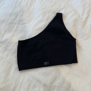 Set Active One Shoulder Sports Bra